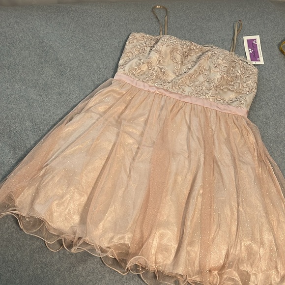 Hoco Hailey Logan Adrianna Papell Mini Dress Size 13 14 Fairy Coquette Formal - Picture 11 of 12